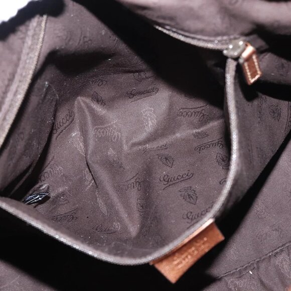 GUCCI GG Canvas Guccissima Bag Leather 2way Gold Metal brown 247902 Auth 121383 - Picture 13 of 16